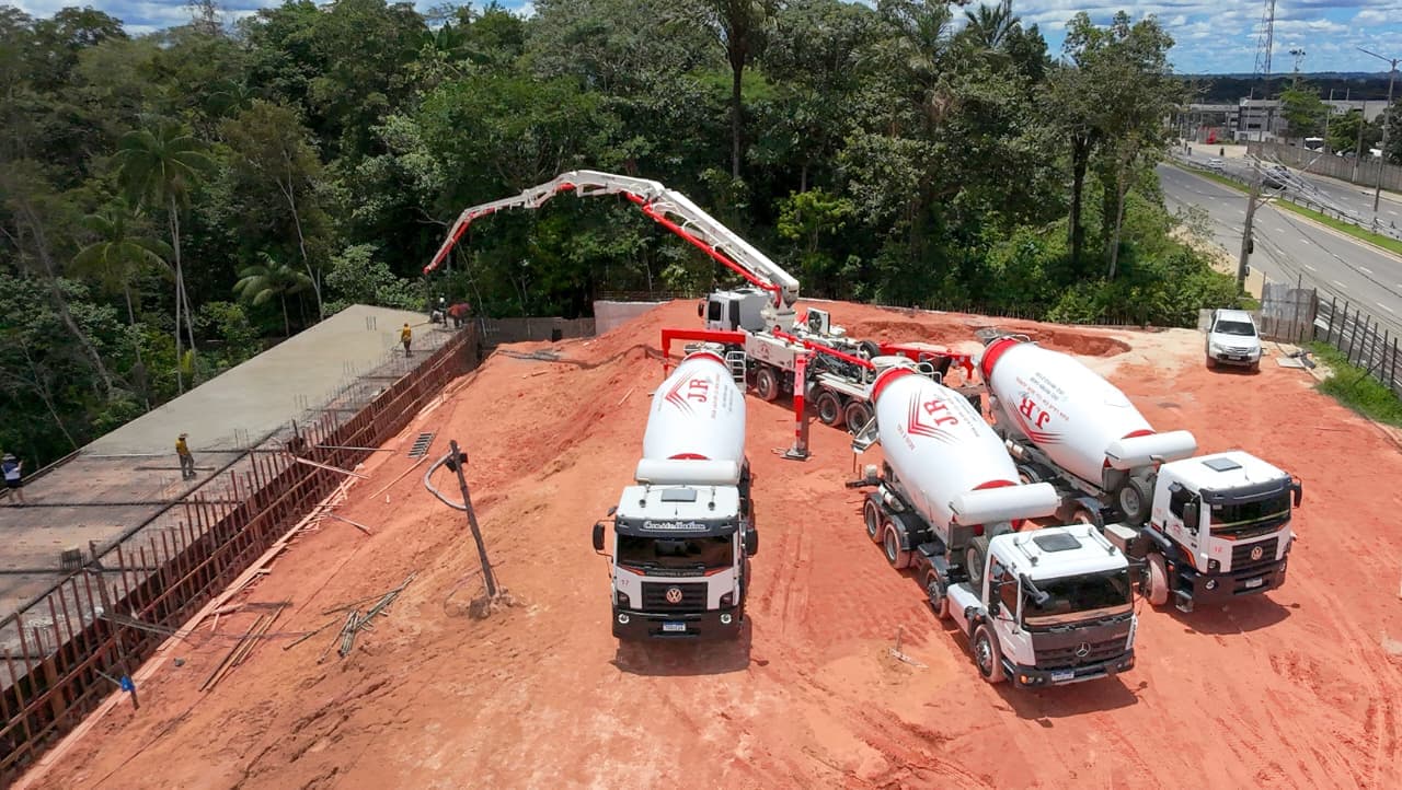 Concreto usinado para lajes